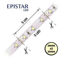 LED pásek 4,8W/1m, 3528, IP20, 2800 - 2900K, teplá bílá, 12V 